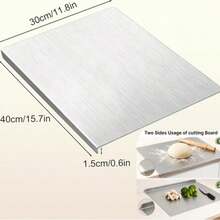 Stainless Steel Edge Cutting Board, Suitable For Kitchen, Can Cut Meat, Fruit, Vegetables, Bread And Dough (40*30cm, 30*30cm) - Multicolor - View 13