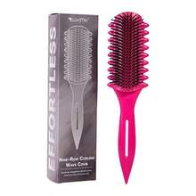 Self-Cleaning Hair Brush, Retractable Bristle Detangling Brush, Anti-Static Scalp Massage Comb For Men And Women, Suitable For Thick, Curly, Straight And Fine Hair With Easy Hair Removal - Multiple Styles - View 1