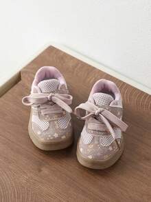 1 Pair Unisex Korean Style Kids' Sports Shoes 2026 Summer New Soft Sole Casual Mesh Sneakers Anti-Slip Suitable For All Seasons - Grey - View 5