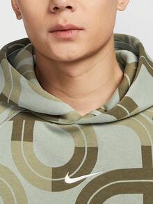 Nike Authentic Sportswear CNY Men's Thermal Lined Printed Sweatshirt HV8207-370 - HV8207-370 - View 3
