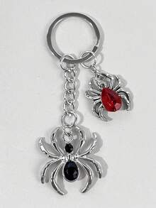 1pc Halloween Spider Key Chain Dark Gothic Hip-Hop Personalized Premium Keychain Pendant Charm - Multicolor - View 6