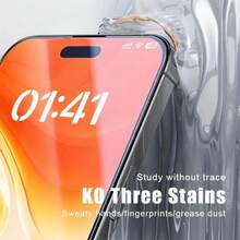 RQVQJ 3Pcs Full Screen Tempered Glass Protector Protect Screen Full Screen Phone Protective Film Compatible With IPhone 18 17 16 15 14 13 12 11 Pro Max XS X XR 17 16 15 14 Plus 17e 16e Clear Protective Cover Glass Film - Clear - View 2
