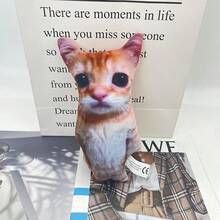 1pc Cute Abstract Art Cat Plush Throw Pillow Soft Kitten Decorative Cushion Perfect Halloween Birthday Home Sofa Bed Decor Gift Random Style - Multicolor - View 8