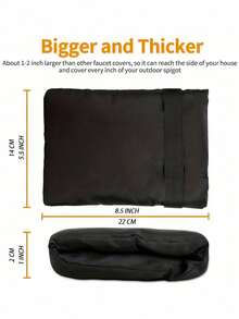 1pc Thickened Faucet Anti-Freezing Insulation Sleeve, Water Pipe Protection Cover, Waterproof And Dustproof Cover, Suitable For Outdoor Faucet Caps, Garden Decorations, Garden Supplies, Gardening Tools, Kitchen, Terrace, Must-Have For Winter - Multicolor - View 8