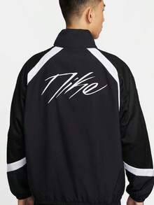 Nike Icon Men's Jacket Fashionable Versatile Casual Sporty Comfortable Breathable Zipper Stand Collar Long Sleeve Basketball Jacket - Black - View 2