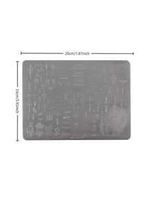 1PC New Gothic Nail Stamping Plate, Large Multi‑Function Nail Art Stamp Template, Cross Hollow Star Pattern, No Hand‑Painting, Use With Nail Stamping Gel For DIY Manicure Decor - Multicolor - View 4