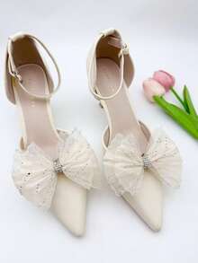 2 buah Jepit Sepatu Pita Kain Elegan yang Dapat Dilepas - Sempurna untuk Pernikahan, Pesta Pengantin, dan Sepatu Hak Tinggi - MultiWarna - View 13