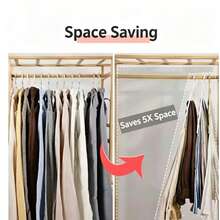 10pcs Closet Storage Hanging Rack, Plastic 5-Tier Scarf Hanger, Optional Upgraded Thickened Version, More Stable And Durable, Closet Pants Rack, Scarf And Tie Storage Hanger - White - View 2