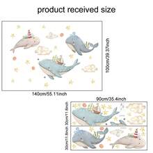 2pcs Cartoon Big Tree & Small Animals Wall Stickers, Suitable For Home Living Room Bedroom Children's Room Background Wall Decoration, PVC Material Waterproof Self-Adhesive Removable Wall Decals, Size 35.4inch*11.8inch*2pcs - Multi-color 2-pack - View 10