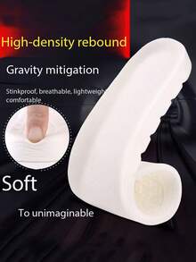 EVA Sports Insoles In Stock, Bulk Discount, Comfortable & Breathable, Shock-Absorbing For Basketball & Football Shoes - White - View 1