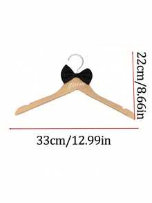 Wedding Hanger Set, Wooden Bridal Gown Hanger With Satin Ribbon, Suit Hanger, Suitable For Suits, Wedding Accessories, Wedding Decor, Wedding Gifts, Suitable For Bridal Shower - Multicolor - View 4