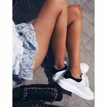 Women Casual Shoes - 白皮 - 查看 1