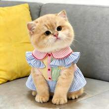 1pc Pet Shirt, Casual Comfortable Breathable, Spring/Autumn/Summer Cat Dog Clothes, Suitable For Teddy, Poodle And Other Small Pets - Multicolor - View 11