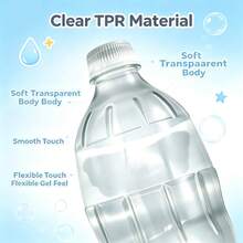 1pc Realistic Water Bottle Squishy Fidget Toy, Soft Bottle Body, Satisfying ASMR Tactile Feedback, Sensory Fidget Toy To Relieve Anxiety Through Squeezing & Pressing - Multicolor - View 8