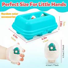 6pcs Matching Egg Squeeze Sound Smart Egg Matching Twist Egg Smart Color Recognition Educational Early Learning Realistic Egg Toy For Kids - Multicolor - View 8