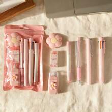 Bộ văn phòng phẩm 7 món màu gradient 1 set, bộ dụng cụ lập kế hoạch đi học cho học sinh cực thu hút, combo đầy đủ quà tặng học tập - Bộ - Xem 3