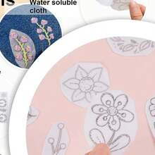 LAMYA Water-Soluble Embroidery Stabilizer Paper For Sewing And Embroidery, Handmade DIY Embroidery Craft Supplies And Accessories - A63-2st - View 7