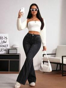 Women Jeans - Black - View 6