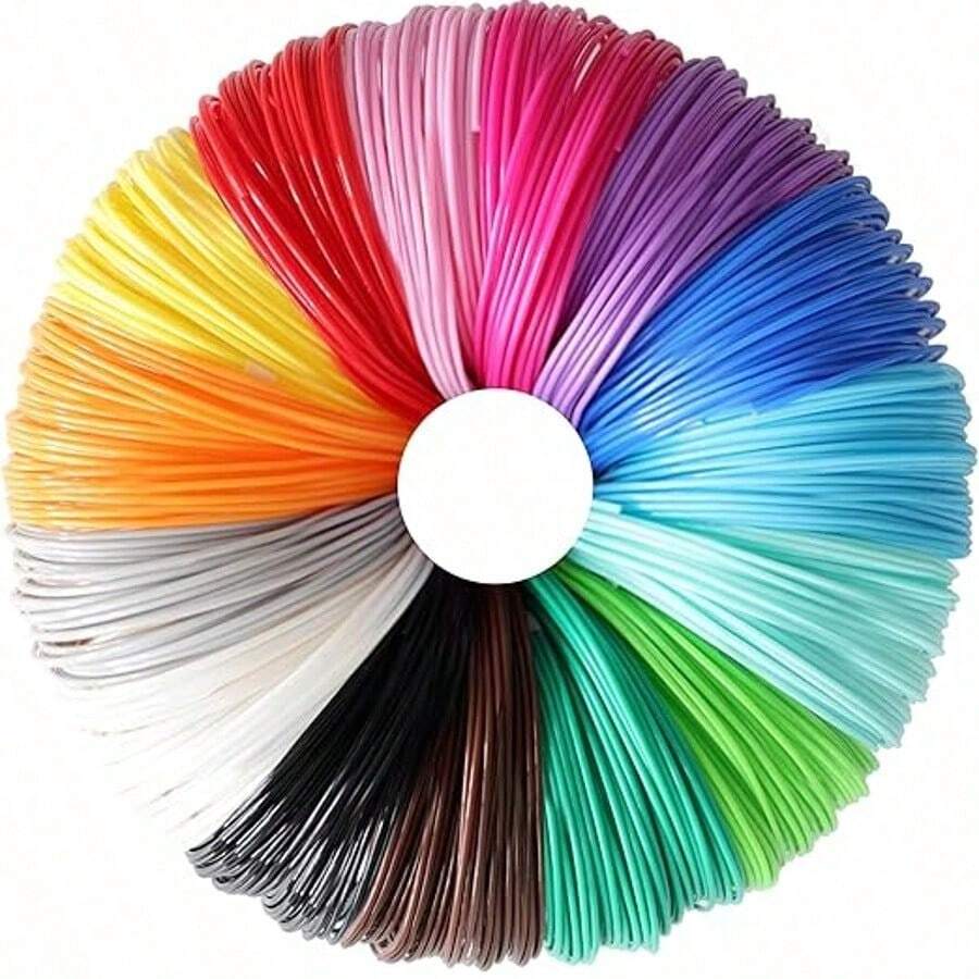 30 Colors/40 Colors * 3m And 30 Colors/40 Colors * 5m, 100m PLA Filament For 3D Printing, Suitable For Various Artistic Uses, Compatible With 1.75mm Diameter High-Temperature 3D Printers, Back To School Season - Sets - View 1