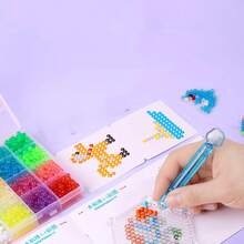 Glow-In-The-Dark Water Bead Craft Kit – Multi-Color DIY Fusion Set With Tools & Templates For 3D Art Projects - Multi-color - View 1