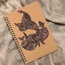 A5 Spiral Notebook, 30 Pages/60 Sheets Coil Memo Notepad Diary Planner, Ruled Line Grid Paper, Perfect For Work, Sketching, Journaling, Studying And Note-Taking, Ideal Gift, School Supplies | Fashionable A5 Design | Paper Quality, Notebook And Diary - A5 - View 4