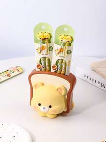 4pcs Cute Sea Otter Clickable Gel Pens, Style A & Style B, Healing Ocean Theme, 0.5mm Black Smooth Ink, 3D Sea Otter Pen Tip, Double-Sided Cute Sea Otter Design, Student Classroom Notes & Homework Writing Stationery, Cartoon Style Cute Creative Gel Pens - Default - View 11