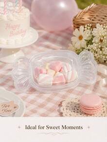 2/1pc Cute Macaron Candy‑Shaped Gift Box With Transparent Lid, Dessert Baking Packaging Box, Xmas Holiday Treat Storage Container, For Christmas Party Favor, Wedding & Home Table Decor, Xmas Tree Ornament, Holiday Gift Supplies - A - View 7