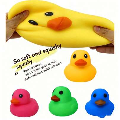 1 buah Mainan Bebek Remas Lambat Ekstra Besar, Mainan Pereda Stres Sensorik, Hadiah Ulang Tahun, Hadiah Kelas, Pengisi Kaos Kaki Natal, Suvenir Pesta, Peningkat Suasana Hati yang Lucu dan Menyembuhkan