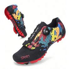 Men's New Professional Road Cycling Shoes, Professional Racing Cycling Shoes, Carbon Fiber Professional Sole, Ultra-Light Road Cycling Shoes - Black - View 3