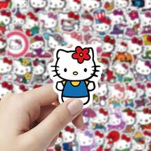 SANRIO 50 Pcs Genuine 2-3 Inch Hello Kitty Cute Graffiti Waterproof Stickers, For Holiday Parties, Laptops, Water Bottles, Bumpers, Computers, Phones, Notebooks, Etc. (Random Style) - Multicolor - View 3