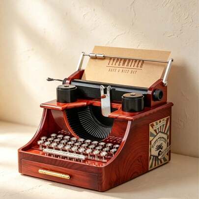 2D Acrylic Flat Piano Music Box Creative Vintage Gramophone Desktop Ornament Furniture Atmosphere Wine Cabinet Living Room Bedroom Decoration Ornament Holiday Decoration Gift For Friends