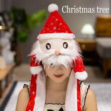 The Grinch قبعة عيد الميلاد، قبعة بأذنين متحركتين مع كيس هواء، إكسسوار تنكري للعطلات - متعدد الألوان - مشاهدة 10