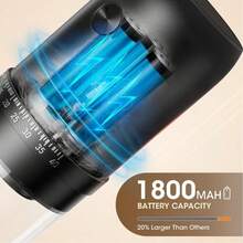 1pc Portable Electric Coffee Grinder, Home Mini Grinder, Adjustable Settings For Coarse & Fine Grinding. 1800mAh Battery, Quickly Grinds, Suitable For Office, Home, Camping & Travel Use. - Black - View 7