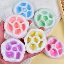 1pc Mochi Squishy Stress Relief Toy, Ultra-Thin Sticky Rice Cake Squeeze Ball, Handmade Tactile Venting Ball (Please Watch Video Tutorial Carefully Before Purchase To Learn How To Use) Melojoy Squeeze, Birthday, Easter Perfect Gift - Creative Toy - Multicolor - View 4