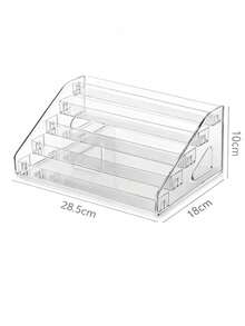 Vowcarol 3/5/7 Tier Transparent Acrylic Paint Storage Rack - Transparent Trapezoidal Display Stand Suitable For Crafts And Artwork Storage. Lipstick. Perfume. Cosmetics. Display Stand. Multi-Functional - Multicolor - View 11