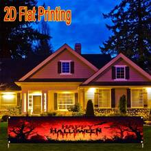 Halloween Outdoor Orange & Black Banner, Perfect For Yard Signs And Decorations, Celebrate The Spooky Season - A - View 8