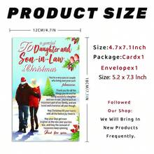 A Set Of Exquisite Christmas Cards And Envelopes, Perfect For Gifting To Father, Mother, Daughter, Son Or Friends. This Is An Excellent Choice For Celebrating Christmas And Sending Holiday Greetings, A Unique Christmas Gift Y7JW. - Sets - View 2