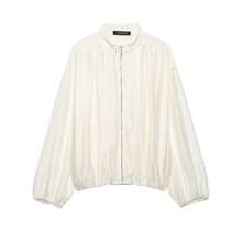Women's Solid Color Zipper Casual Versatile Daily Travel Long Sleeve Jacket - Beige - View 1