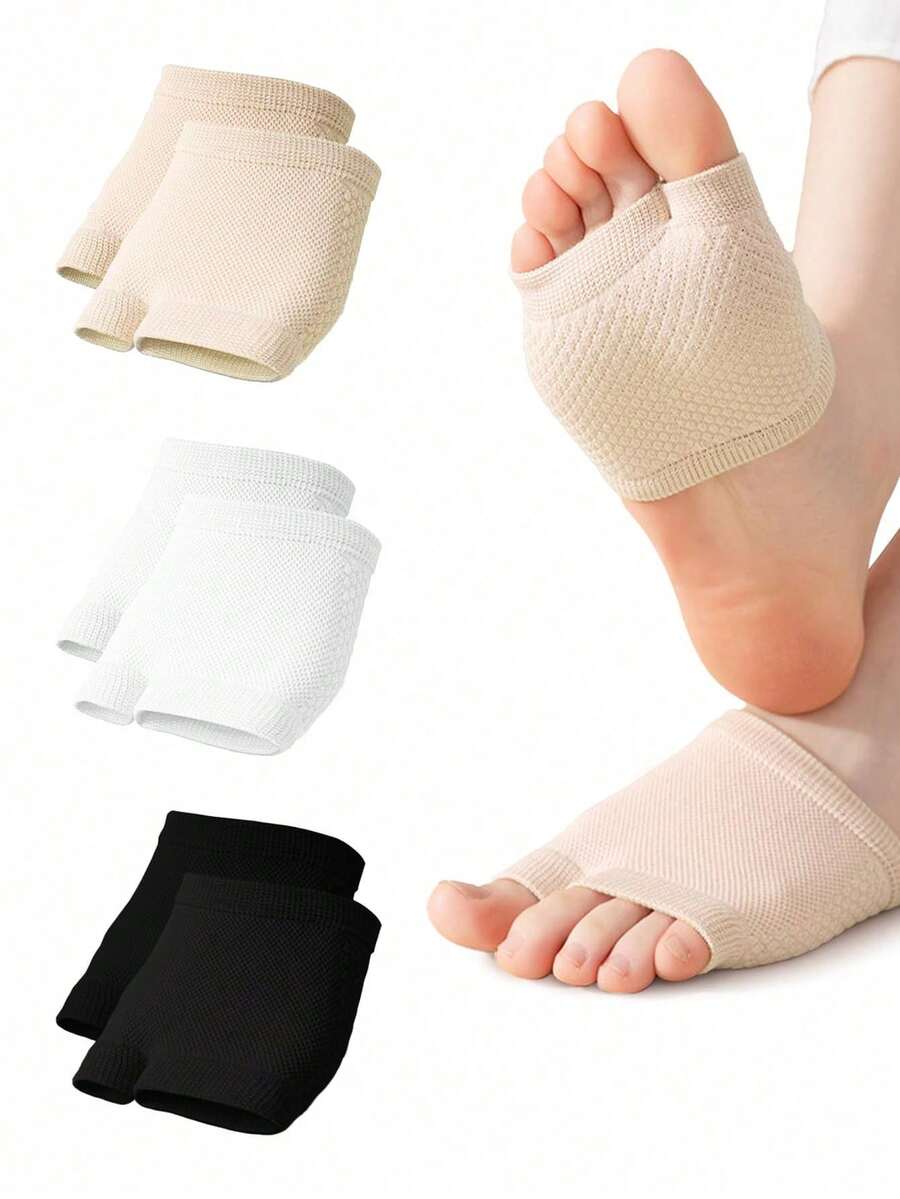 1/3 Short Women's Open-Toe Boat Socks, Soft & Breathable, Moisture-Wicking & Quick-Drying, Suitable For Clogs, Beach Sandals, Slides, Slippers, Spring/Summer - Multicolor - View 1