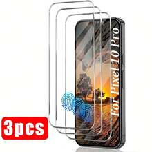 3pcs/Pack, Screen Protector, Compatible With Google Pixel 10/ 10 Pro XL//10 Pro/10A/11/11 Pro/11 Pro XL Tempered Glass Screen Protector, Anti-Scratch, High Definition Transparent, Compatible With Phone Case, Restore High Definition Image Quality, Anti-Scratch, Durable, 3D Stereo, Elegant Appearance, Easy To Install - Clear - View 11