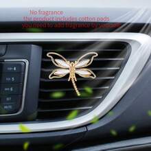 1PC Elegant Metal Dragonfly Vent Clip For Car Air Conditioner Outlet, Vintage Insect‑Shape Car Air Freshener Decor, Luxury Auto Interior Ornament Gift For Women Drivers - Dragonfly Air Vent - View 14