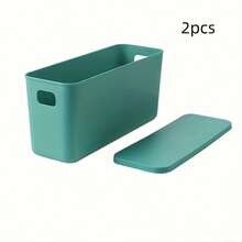 Desktop Organizer Box, Cosmetic Storage Box, Lipstick Storage Box, Skincare Storage Box - Green - View 6