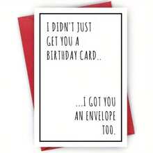 OBOVAY 1pc, Humorous Greeting Card With Envelope, Suitable For Any Recipient - Perfect For Birthday, Thanksgiving, Christmas, Halloween, Congratulations And Other Versatile Occasions - A - View 3