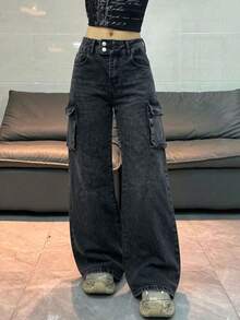 Women Jeans - Black - View 2