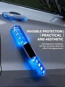 2 buah Lampu LED Pelindung Tepi Pintu Mobil Bertenaga Surya, Strip Lampu LED Warna-warni, Anti-Benturan, Lampu Dekorasi Mobil dan Motor, 55mAh - dipimpin - View 3