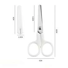 2pcs, Craft Tool Set, Wrapping Paper Cutter + Mini White Scissors. Portable Stainless Steel Blade Paper Cutter, Handmade Stationery, Office And Study Gift, Men's Tool, Stainless Steel Art Supplies, Scissors, Portable Small Scissors. - Multicolor - View 5
