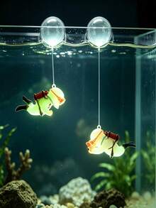 2pcs Glowing Diver Aquarium Decor, Floating Mini Diver Fish Tank Decoration, Cute Underwater Landscape Resin Ornament, Ideal Holiday Gift For Christmas, Halloween, Home Party And Home Aquarium Decoration - A - View 11