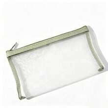 9/3/1pc Large Capacity Nylon Triangle Mesh Toiletry Bag, Portable Waterproof Makeup Bag, Multi-Functional Cosmetic Bag, Stationery Pouch, Data Cable Organizer, Coin Purse - Multicolor - View 8