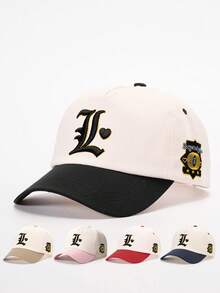 1pc Men's Letter Embroidered Baseball Cap, Adjustable Sun Protection Casual 5-Panel Hat For Outdoor Sports, Spring/Autumn Travel, Beach And Party - Multicolor - View 11