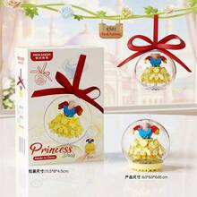 Princess Dress Building Block Set, 6pcs Mini Dress Ornaments With Clear Display Balls And Colorful Ribbons, DIY Assembled Fashion Outfit Models, Cute Hanging Decor For Bedroom, Backpack, Christmas Tree, Perfect Holiday Birthday Party Gift, Creative Collectible Toy For Home Desk Decoration And Handmade Craft Collection - Multicolor - View 17